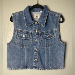 Vintage Nevada Jeanswear Women’s Y2K Denim Vest Fits Like Size M